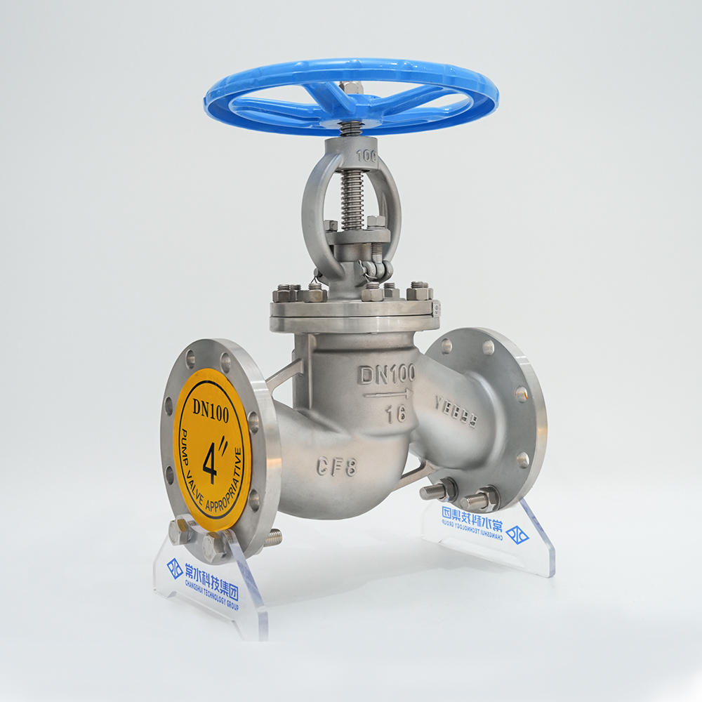 Ruostumattomasta teräksestä valmistettu laippasulkuventtiili J41W-16P